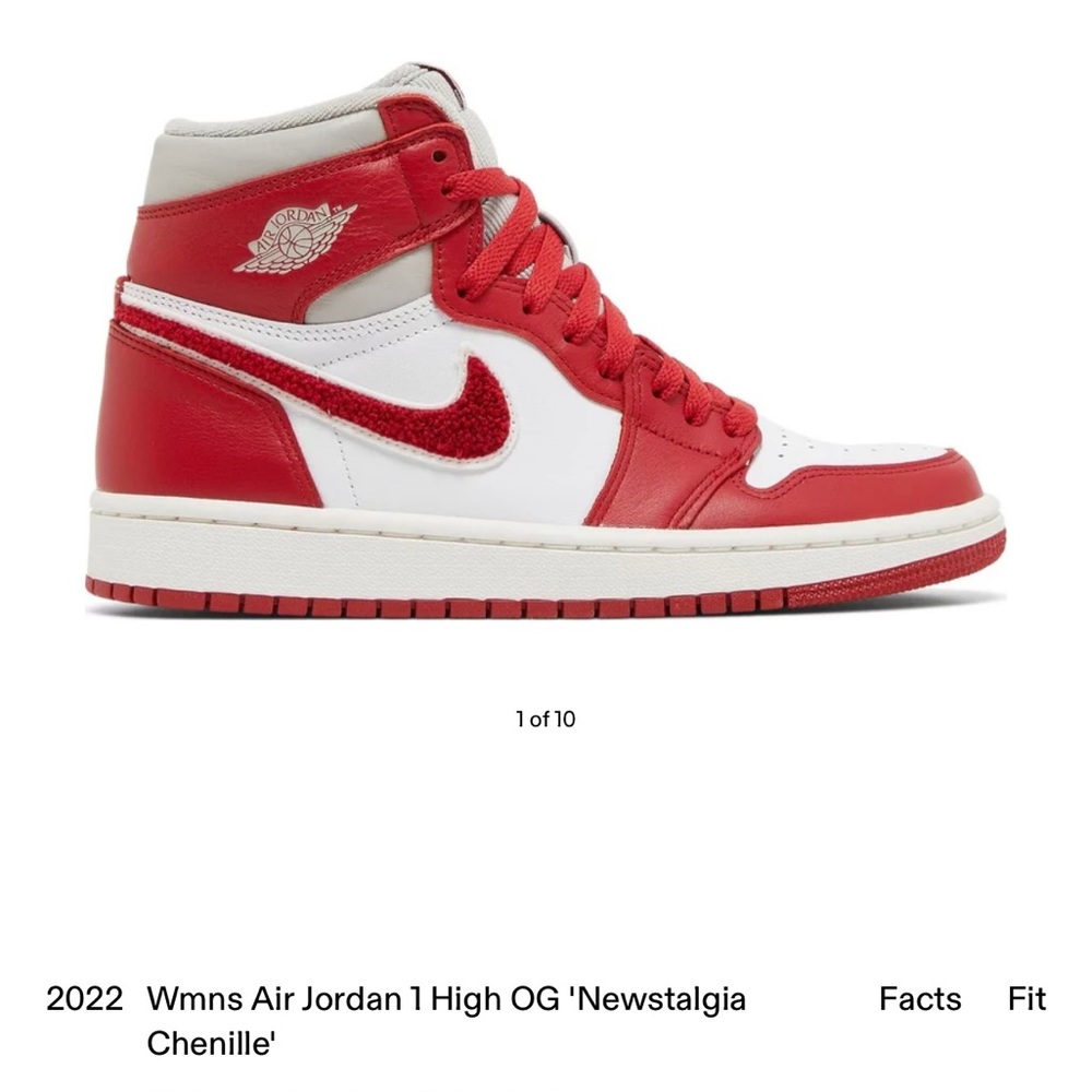 Air Jordan 1 High Varsity Red (Women's).